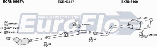 EuroFlo RNSCE16 6015 - Система випуску ОГ autocars.com.ua