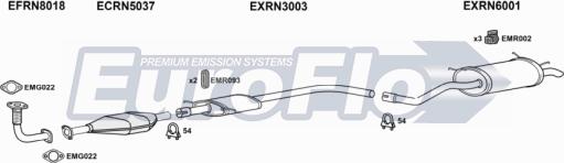 EuroFlo RNSCE19D 6001 - Система випуску ОГ autocars.com.ua