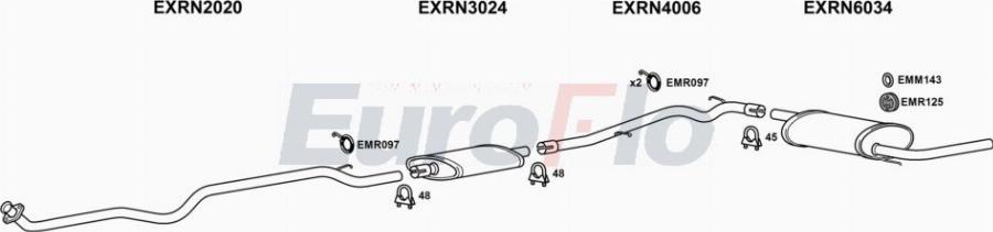EuroFlo RNTRA14 7001A00 - Система випуску ОГ autocars.com.ua