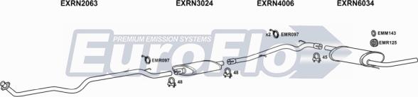 EuroFlo RNTRA14 7001B - Система випуску ОГ autocars.com.ua