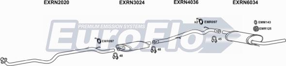 EuroFlo RNTRA14 7001D - Система випуску ОГ autocars.com.ua