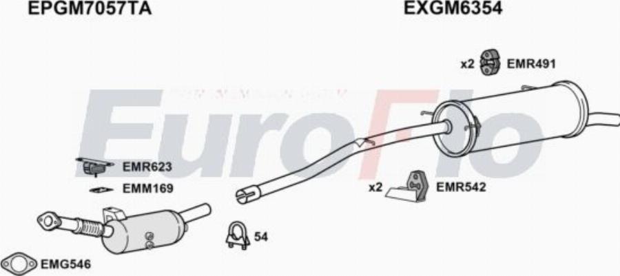 EuroFlo RNTRA16D 6009B - Система випуску ОГ autocars.com.ua