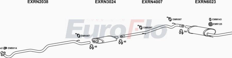 EuroFlo RNTRA17 7001A00 - Система випуску ОГ autocars.com.ua