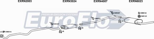 EuroFlo RNTRA17 7001B - Система випуску ОГ autocars.com.ua