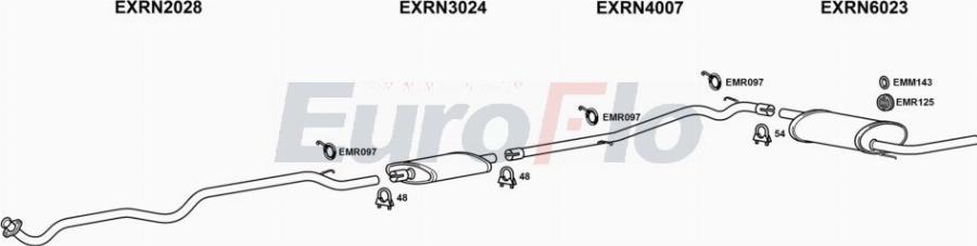 EuroFlo RNTRA21D 7001A00 - Система випуску ОГ autocars.com.ua