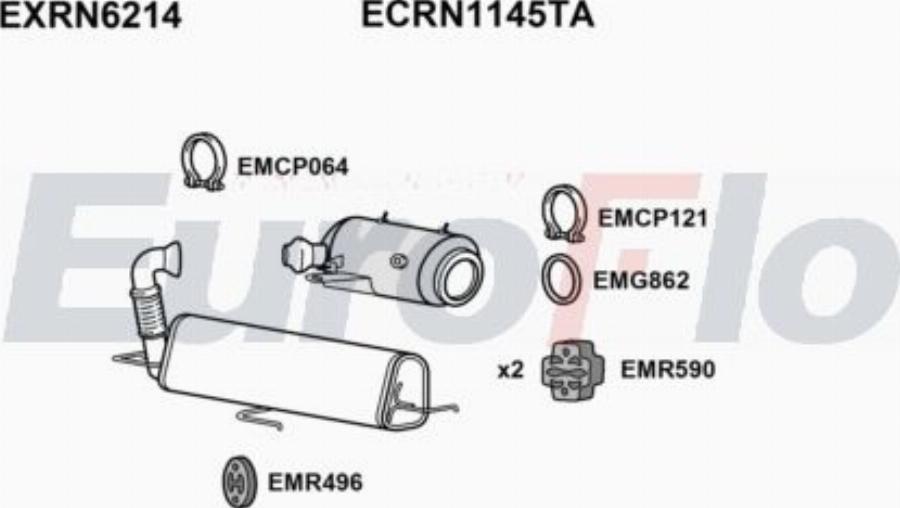 EuroFlo RNTWI09 1005 - Система випуску ОГ autocars.com.ua