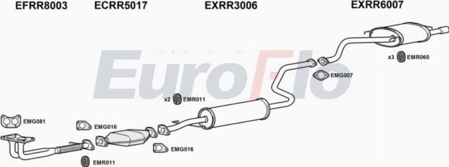 EuroFlo RR42020 2008A00 - Система випуску ОГ autocars.com.ua