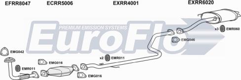 EuroFlo RR4520D 1001B - Система випуску ОГ autocars.com.ua