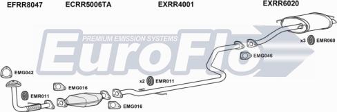 EuroFlo RR4520D 1001C - Система випуску ОГ autocars.com.ua