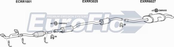 EuroFlo RR7525 2001A - Система випуску ОГ autocars.com.ua