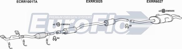 EuroFlo RR7525 2001B - Система випуску ОГ autocars.com.ua