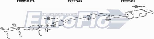 EuroFlo RR7525 3001 - Система випуску ОГ autocars.com.ua