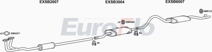 EuroFlo SB90020 5001A00 - Система випуску ОГ autocars.com.ua