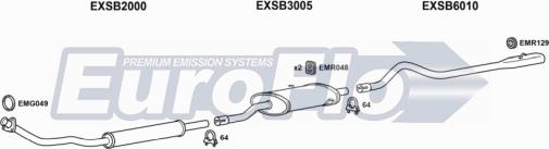 EuroFlo SB90020 2018A - Система випуску ОГ autocars.com.ua