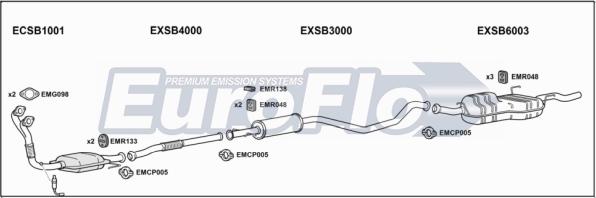 EuroFlo SB9323 5001 - Система випуску ОГ autocars.com.ua