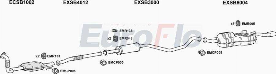 EuroFlo SB9320 5015A00 - Система випуску ОГ autocars.com.ua