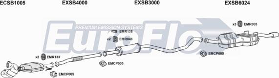 EuroFlo SB9320 1015A - Система випуску ОГ autocars.com.ua