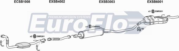 EuroFlo SB9523 2008A - Система випуску ОГ autocars.com.ua
