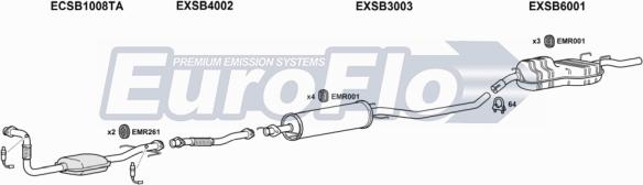 EuroFlo SB9523 2008B - Система випуску ОГ autocars.com.ua