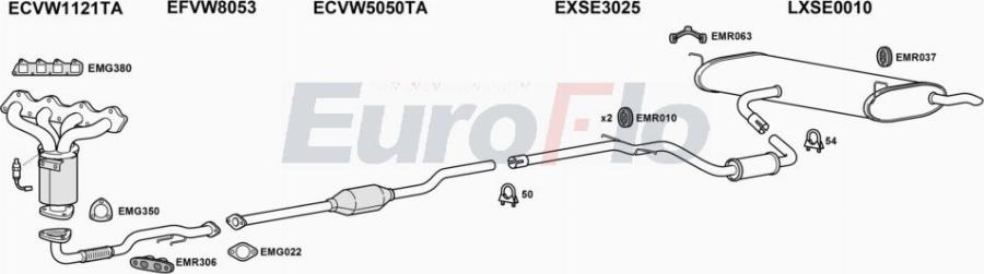 EuroFlo SEALTX14 0604LHD - Система випуску ОГ autocars.com.ua