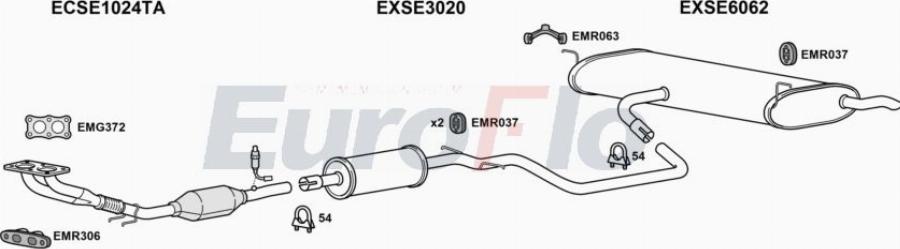 EuroFlo SEALTX16 6001A00 - Система випуску ОГ autocars.com.ua