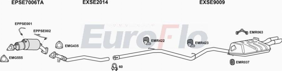 EuroFlo SEEXE20D 2008A00 - Система випуску ОГ autocars.com.ua