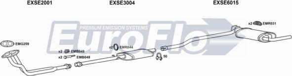 EuroFlo SEIBI12 1001B - Система випуску ОГ autocars.com.ua