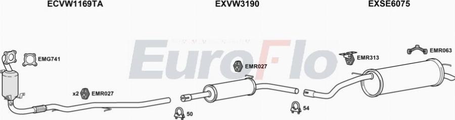 EuroFlo SEIBI12 1022A00 - Система випуску ОГ autocars.com.ua