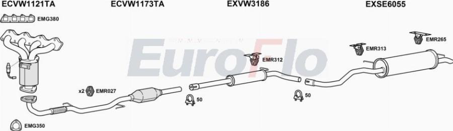 EuroFlo SEIBI14 3001 - Система випуску ОГ autocars.com.ua