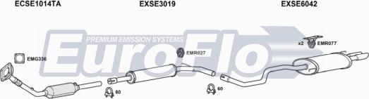 EuroFlo SEIBI18 1008B - Система випуску ОГ autocars.com.ua