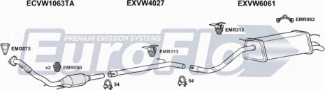 EuroFlo SEIBI19D 1018B - Система випуску ОГ autocars.com.ua