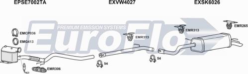 EuroFlo SEIBI19D 1018D - Система випуску ОГ autocars.com.ua