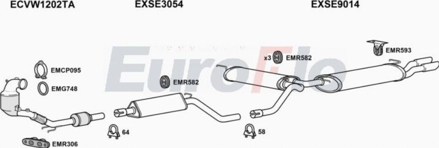 EuroFlo SELEO15 3005B - Система випуску ОГ autocars.com.ua