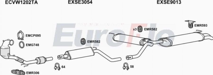 EuroFlo SELEO15 3005C - Система випуску ОГ autocars.com.ua