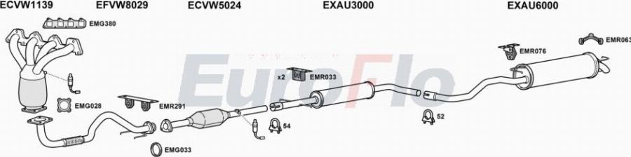 EuroFlo SELEO16 1004A00 - Система випуску ОГ autocars.com.ua