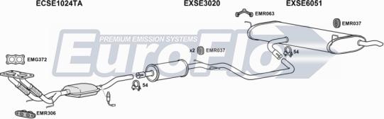 EuroFlo SELEO16 1011A - Система випуску ОГ autocars.com.ua