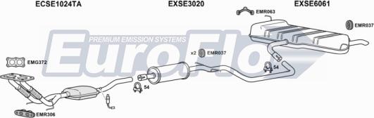 EuroFlo SELEO16 1011B - Система випуску ОГ autocars.com.ua