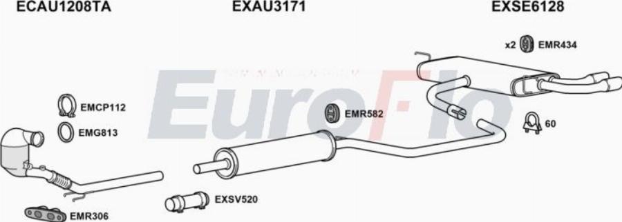 EuroFlo SELEO18 1019 - Система випуску ОГ autocars.com.ua