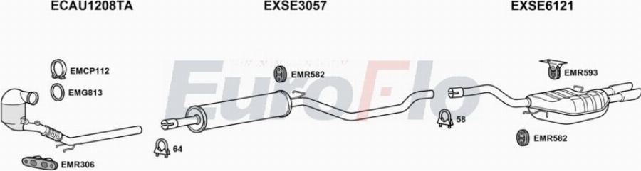 EuroFlo SELEO18 3001 - Система випуску ОГ autocars.com.ua