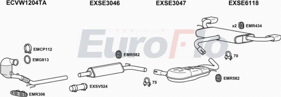 EuroFlo SELEO20 1024B - Система випуску ОГ autocars.com.ua