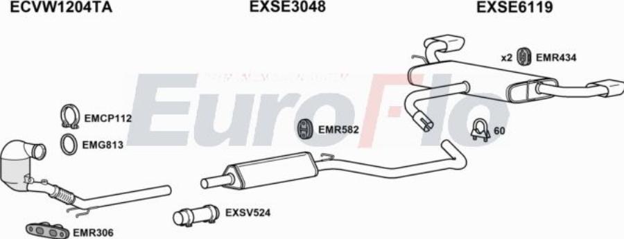 EuroFlo SELEO20 1031C - Система випуску ОГ autocars.com.ua