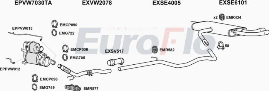 EuroFlo SELEO20D 1012H - Система випуску ОГ autocars.com.ua