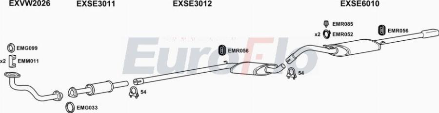 EuroFlo SETOL18 1001A00 - Система випуску ОГ autocars.com.ua