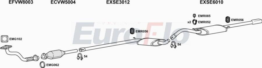 EuroFlo SETOL18 1008A00 - Система випуску ОГ autocars.com.ua