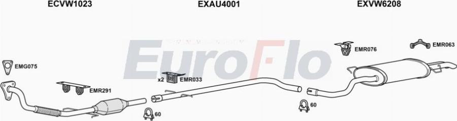 EuroFlo SETOL19D 2001A00 - Система випуску ОГ autocars.com.ua