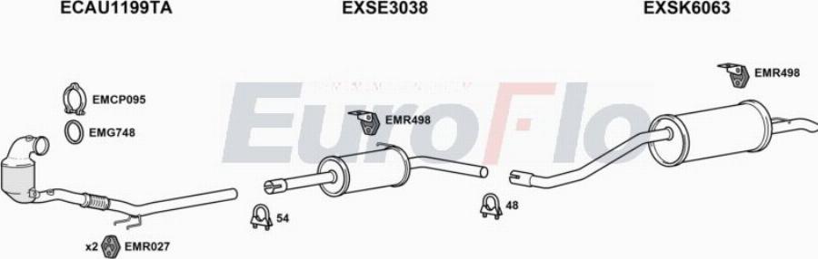 EuroFlo SKRAPS10 1000D - Система випуску ОГ autocars.com.ua