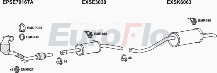 EuroFlo SKRAPS10 1000H - Система випуску ОГ autocars.com.ua