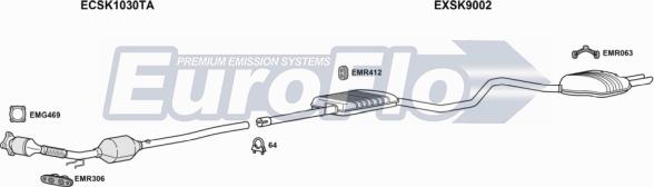 EuroFlo SKSUP18 3001 - Система випуску ОГ autocars.com.ua