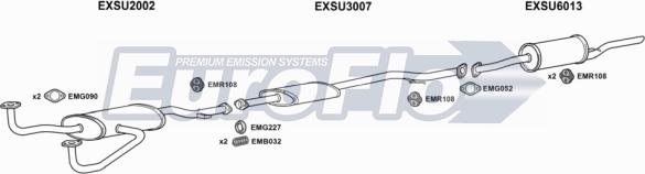 EuroFlo SUSAL16 2004 - Система випуску ОГ autocars.com.ua