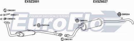 EuroFlo SZSJ413 3001B - Система випуску ОГ autocars.com.ua